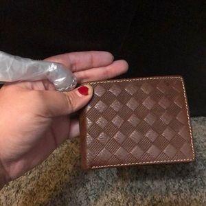 Brown men wallet with chain.